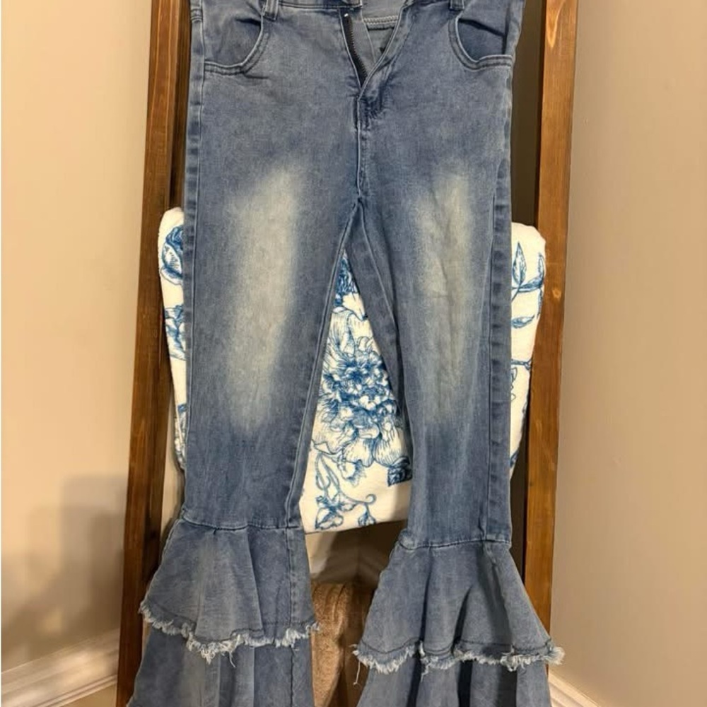 Daisy Kids Blue Flared Jeans